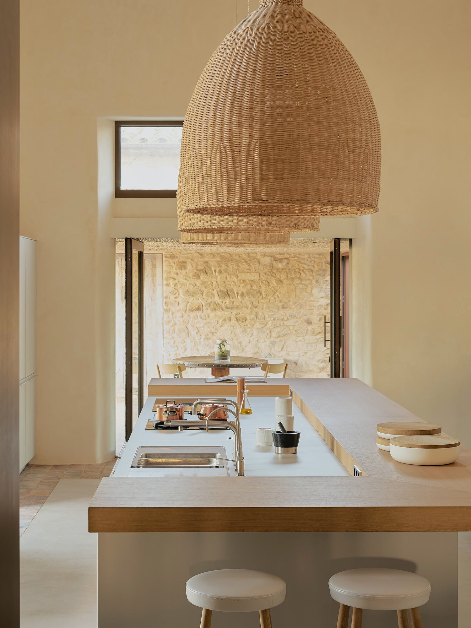 Cozinha Ilha Branca — Design de interiores, Estoril, Cascais